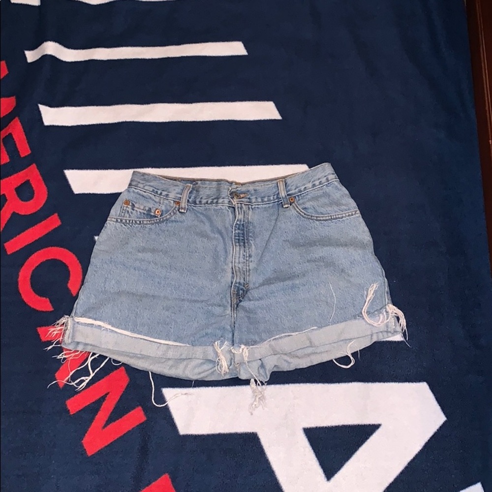 Distressed denim Levi Shorts